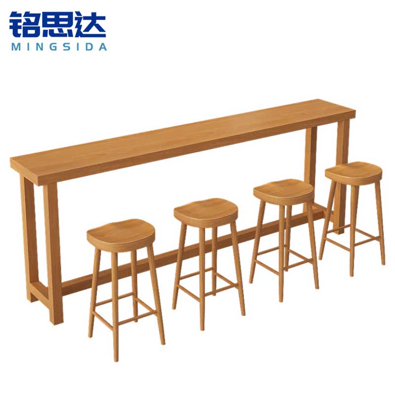 铭思达吧台桌 2.4米4椅套