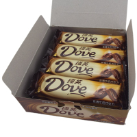 德芙( Dove) 丝滑牛奶巧克力 排装巧克力 盒装516g(12条× 43g)办公室零嘴休闲零食