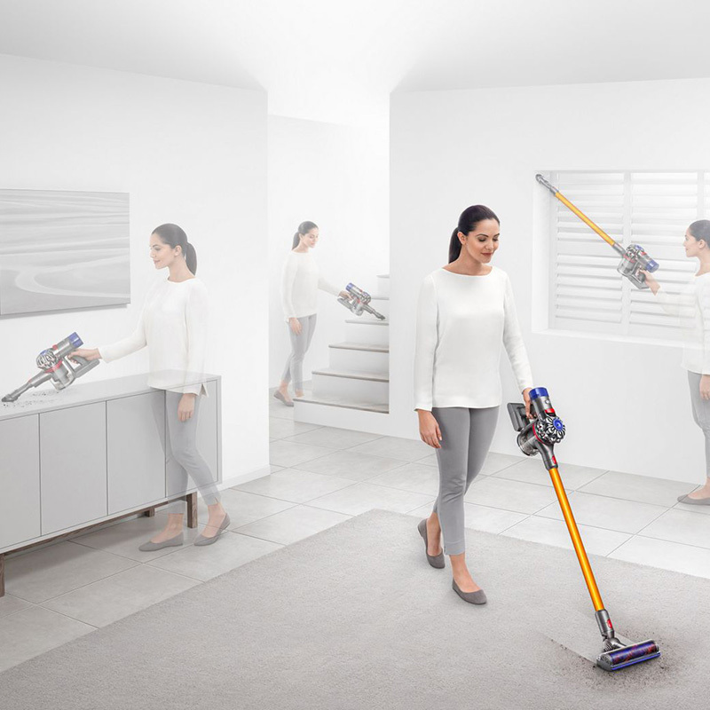 戴森 DYSON V8 Carbon Fiber 家用手持无线大功率强力 吸尘器 6吸头+2配件