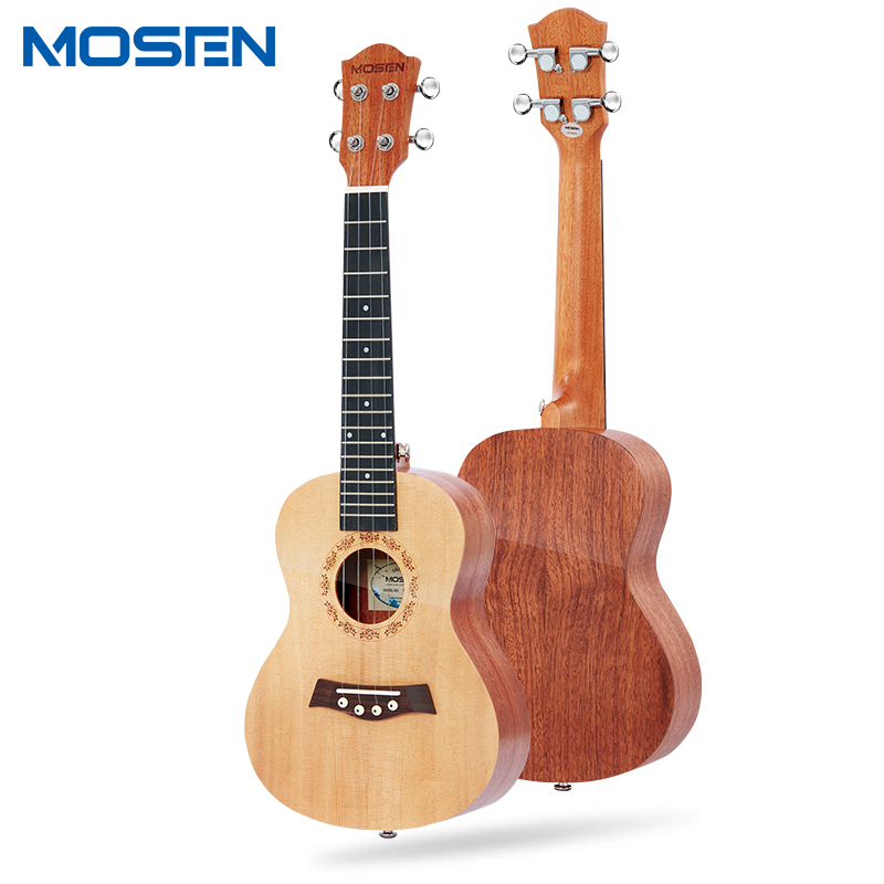 MOSEN莫森M3尤克里里乌克丽丽ukulele单板桃花芯木小吉他23英寸 M3-N纯木色【23英寸】