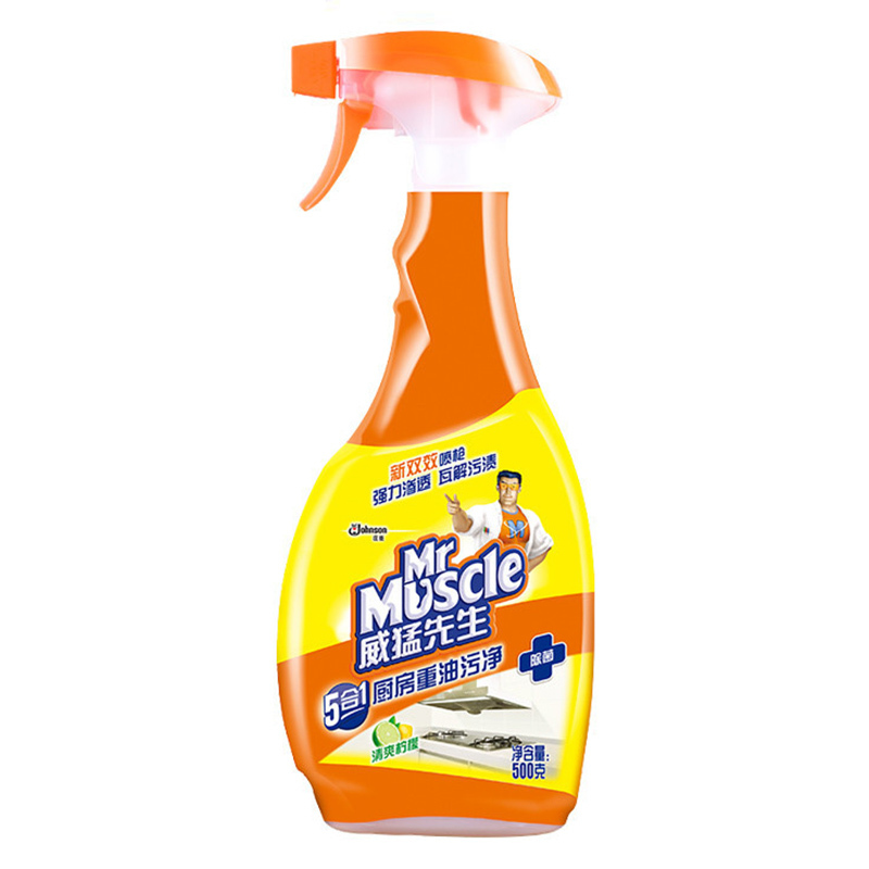 威猛先生厨房重油污净柠檬双包装500g瓶加420g袋油污清洁剂