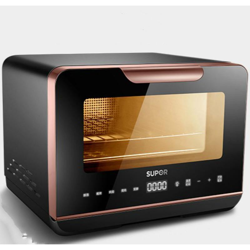 苏泊尔supor家用多功能电烤箱38l大容量上下独立控温易操作钢灰色20l