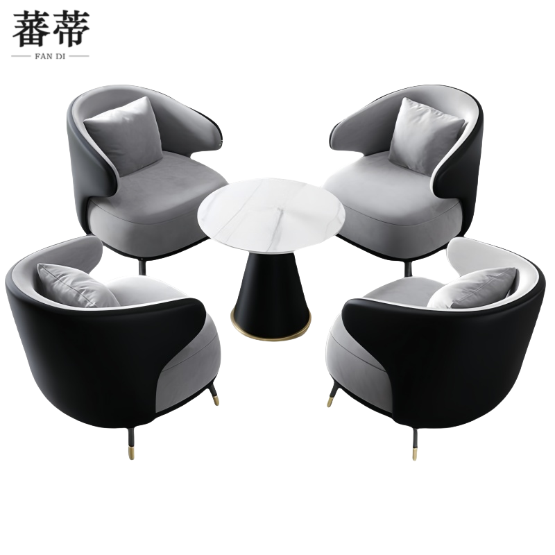 蕃蒂 沙发 一桌四椅套高清大图