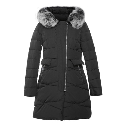 秋水伊人毛领羽绒服