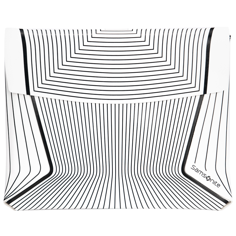 新秀丽(Samsonite)手包手抓包手拿包信封包ipad包男女可用白色条纹