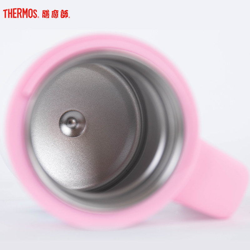 膳魔师(THERMOS)高真空不锈钢卡通形象保温杯便携办公保温杯大肚保温杯 304不锈钢 370ML 家用办公/旅行通用