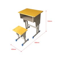 宏绮家具(HQ)学生课桌椅 家用高中生单人小孩写字桌 套装5-10岁升降加固加厚学...