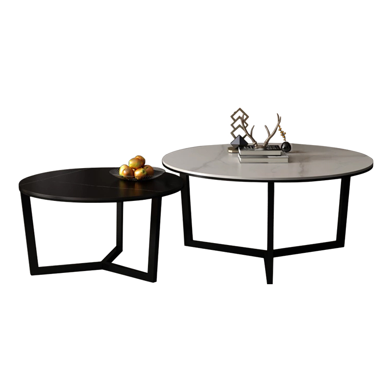 中豫鑫泽ZYXZ5041424 意式岩板组合茶几现代简约创意茶几