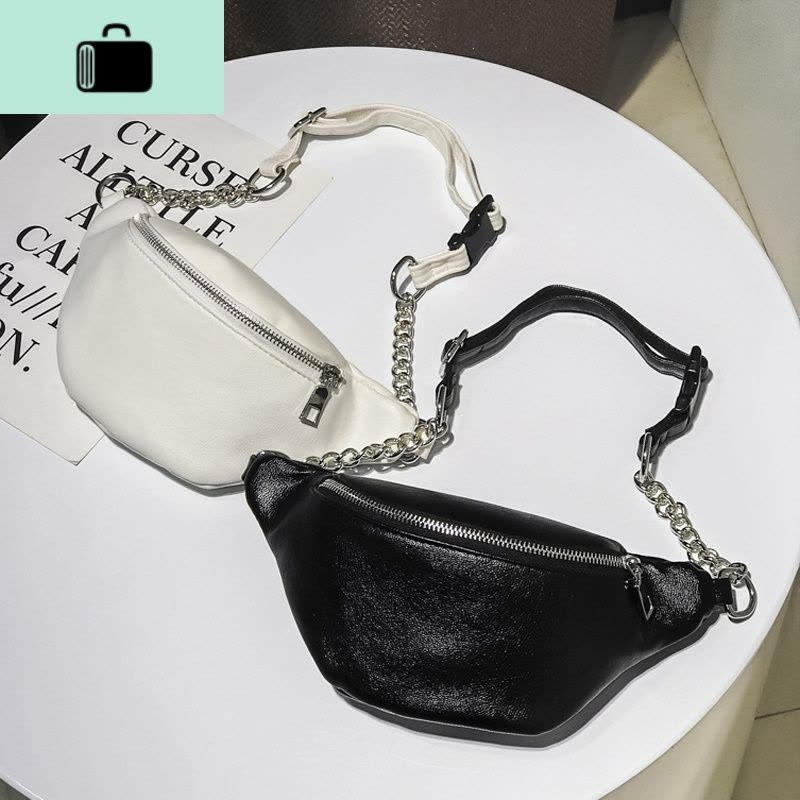 胸包女2020新款潮韩版单肩斜挎迷你腰包ins街拍运动百搭蹦迪包包NEW LAKE女斜挎包图片