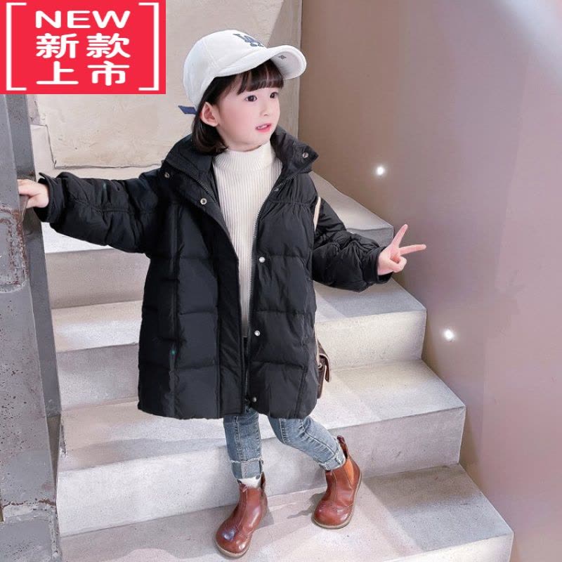 可莉允女童羽绒服2022新款两岁女宝宝冬装中长款棉袄婴儿童加厚羽绒棉衣棉服图片