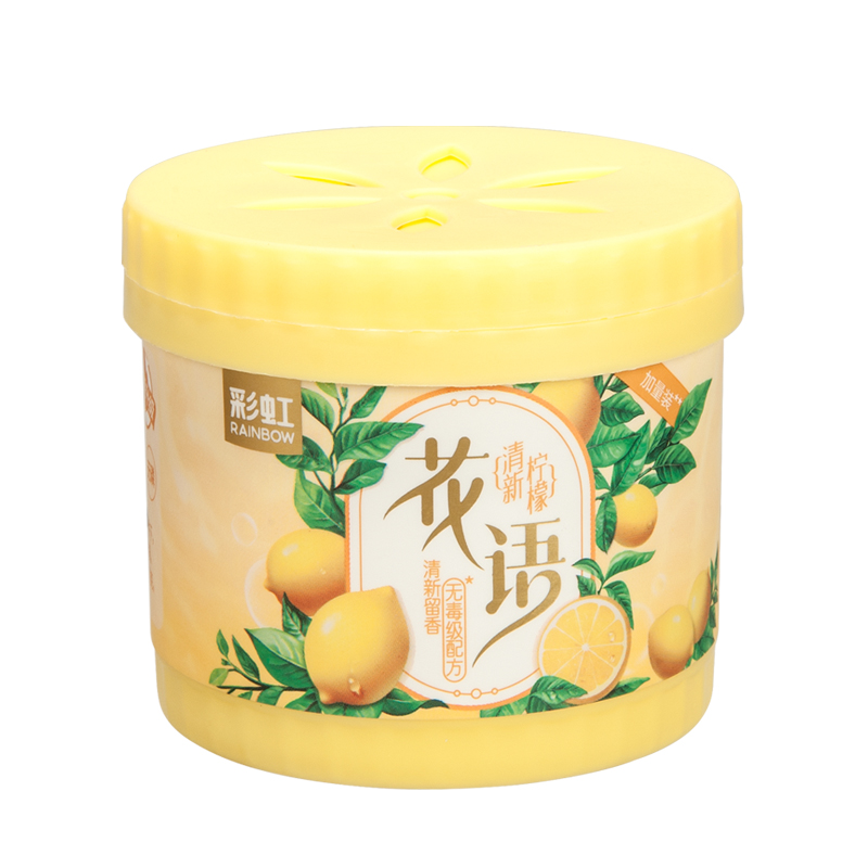 彩虹固体清香剂清新柠檬5罐装 R6301N-5