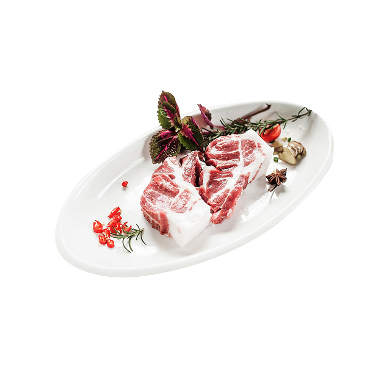 cctv致富经黑八戒黑猪肉梅花肉瘦肉肥肉原生态庐山松林散养黑土猪350g