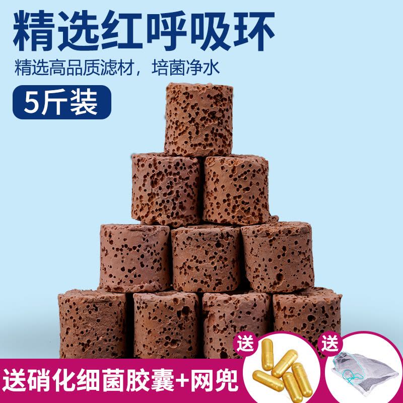 鱼缸过滤材料硝化细菌屋火山石陶瓷环培菌净水鱼池用滤材水质图片