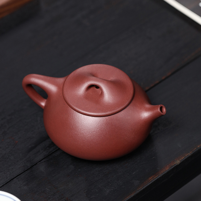 子冶220cc景舟石瓢壶原矿底槽青宜兴紫砂壶名家纯全手工茶具套组