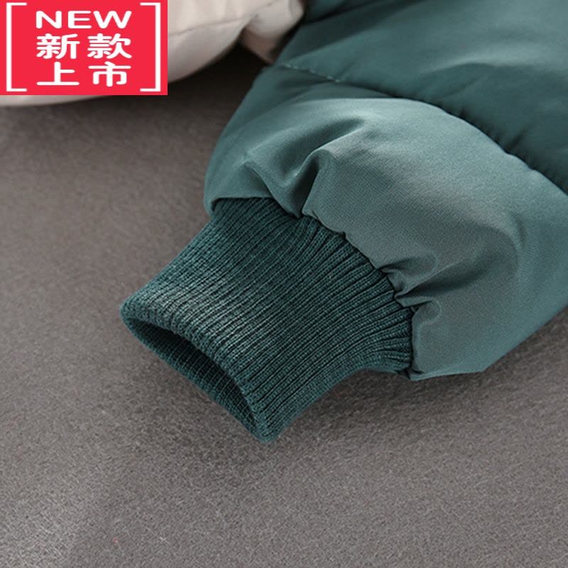 可莉允宝宝棉衣套装2022新款男童冬装羽绒棉服3岁1洋气婴儿加绒外套棉袄图片