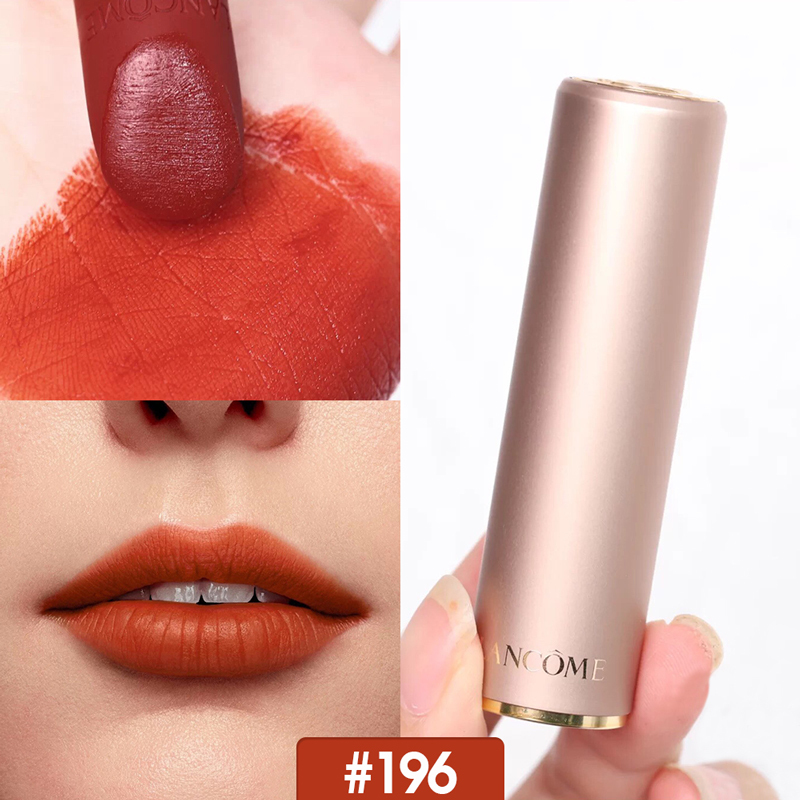 兰蔻lancome菁纯口红限量版真皮包装x烫金情话196274525雾面小金管多