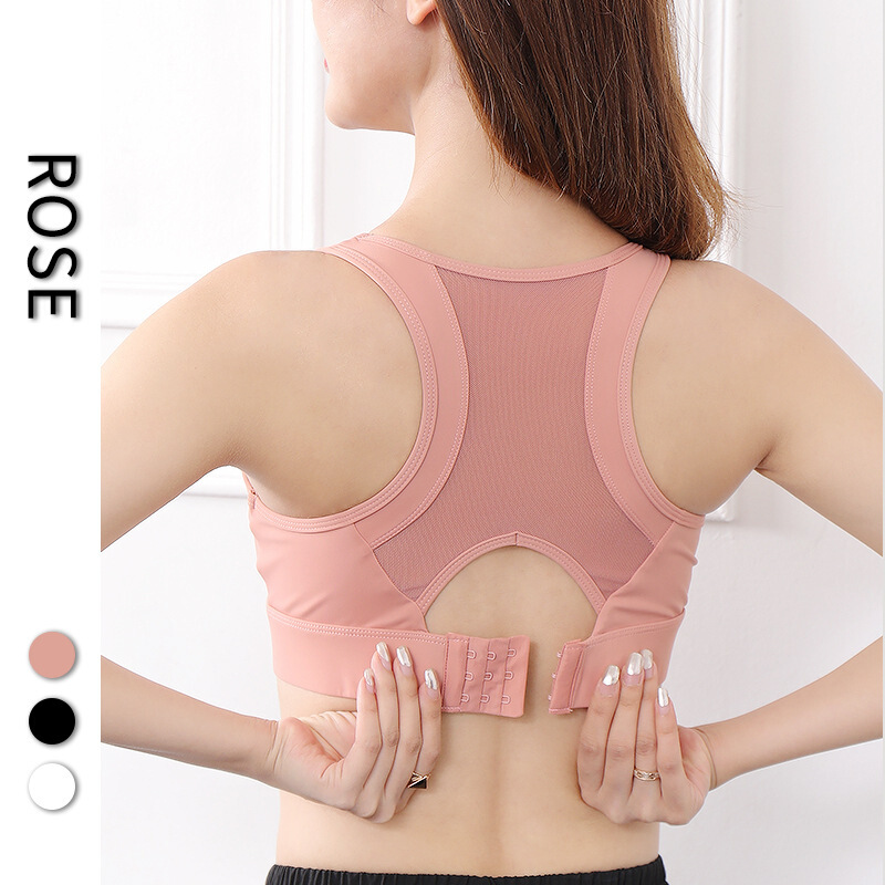 珂卡慕(kekamu)新款运动内衣女防震跑步聚拢定型后背网纱训练健身瑜伽