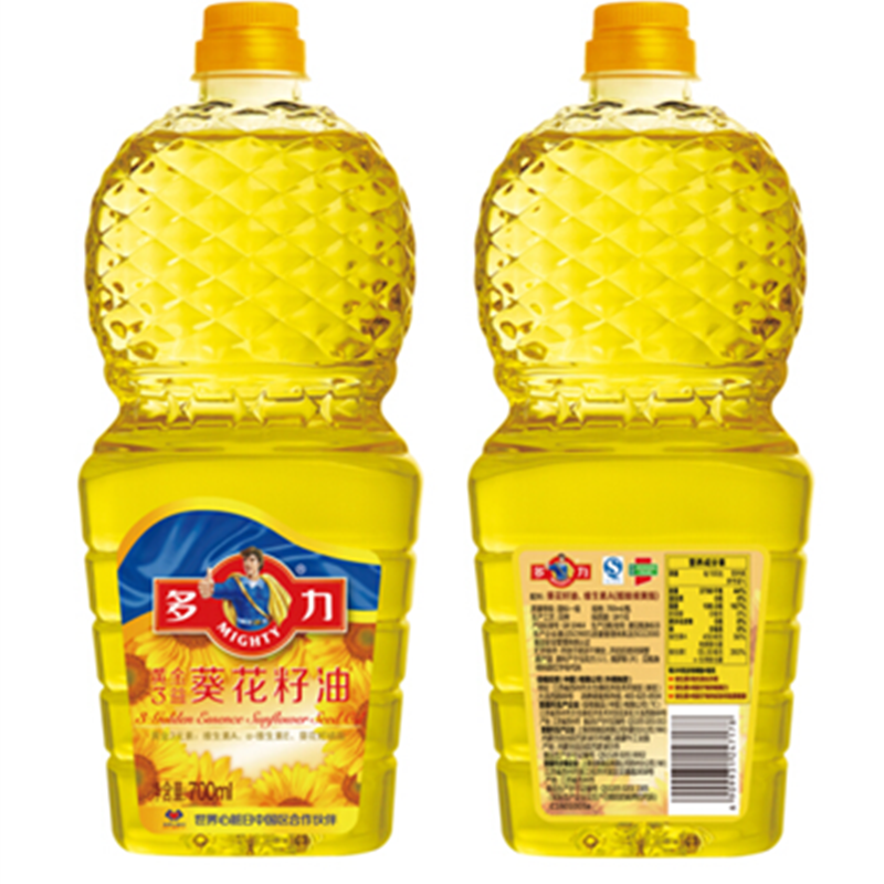 多力黄金3益葵花籽油700ml 食用油小包装油