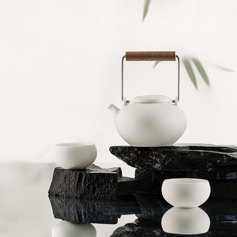 南山先生得闲提梁壶茶具套装高清大图