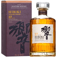 响(HIBIKI) 日本原装进口单一麦芽威士忌洋酒 17年 700ml 单瓶装 带盒