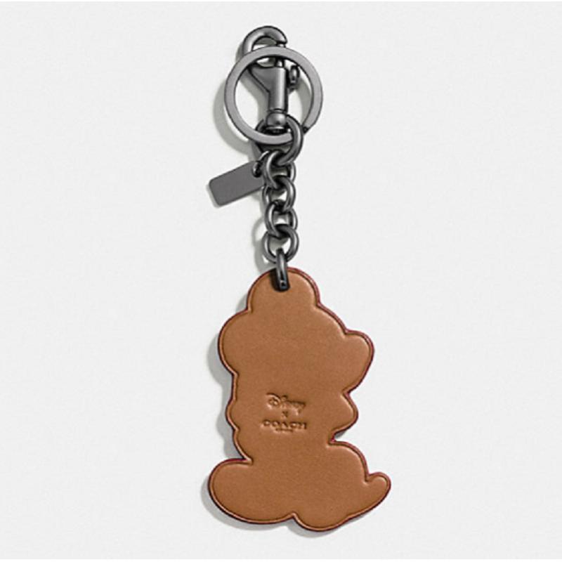 [直营]Disney x Coach 蔻驰 联名限量版 米奇匙扣包包挂饰 牛皮 箱包配件
