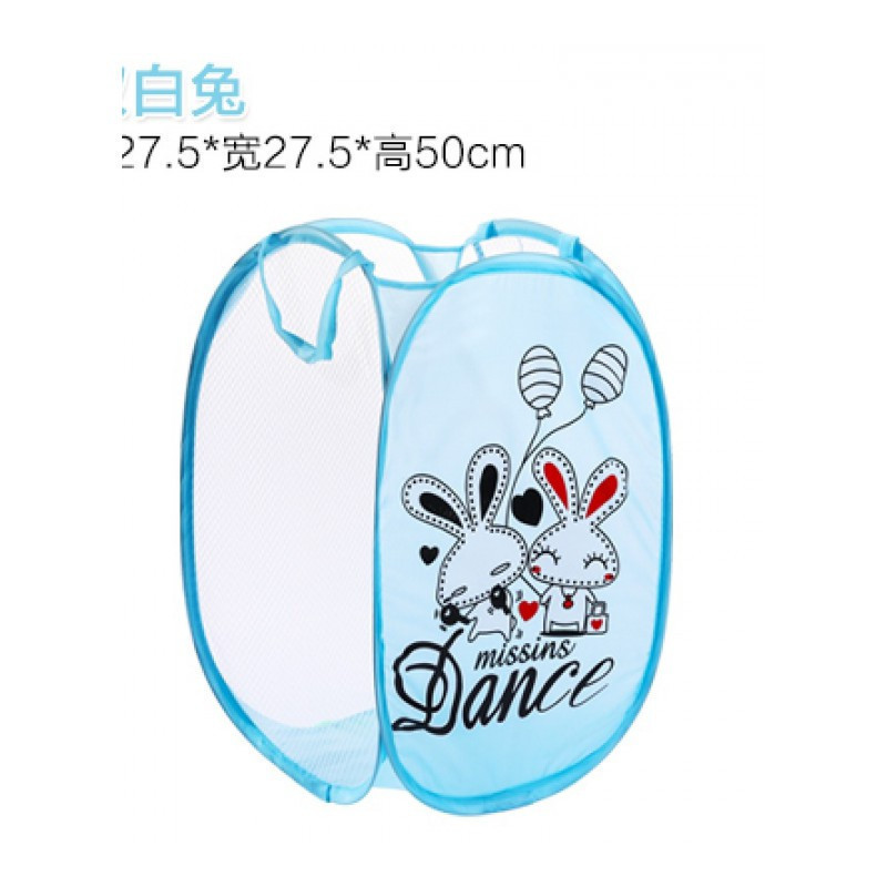 家柏饰(CORATED)大号可折叠脏衣篮三面格脏衣篓透气脏衣服收纳筐衣物收纳篮高清大图