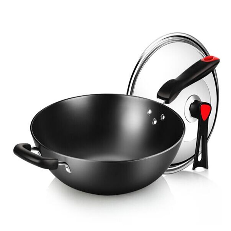 34cm铁锅无涂层烹饪锅具 通用C34D2 个