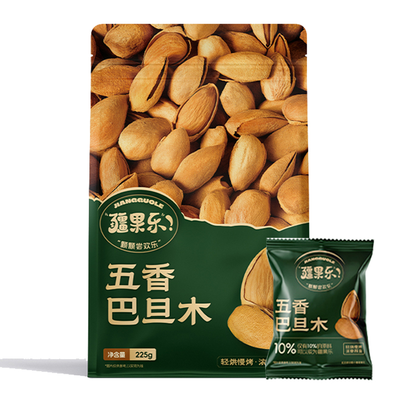 疆果乐五香巴旦木225g 坚果手剥扁桃仁休闲零食新疆特产口感酥香