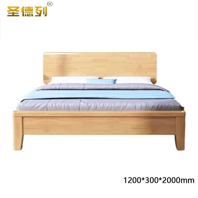 圣德列实木床单板床TM-207A# 1200*300*2000mm