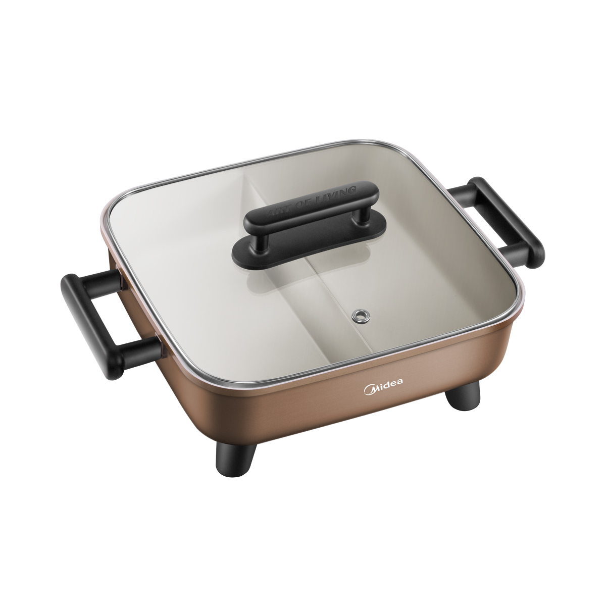 美的(Midea)电火锅电炒锅家用多功能电锅煎烤涮一体电热电煮锅6L火锅锅不粘烤鱼锅 MC-DY3030Easy102高清大图