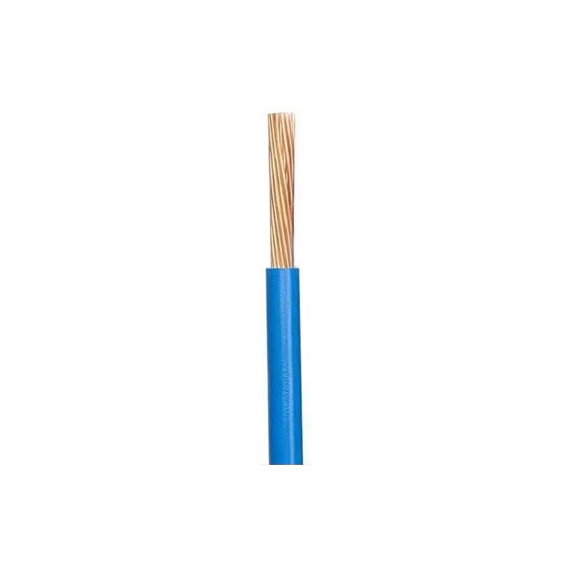 绵缆 铜芯聚氯乙烯绝缘软电缆 BVR-2.5蓝色450/750V 卷高清大图