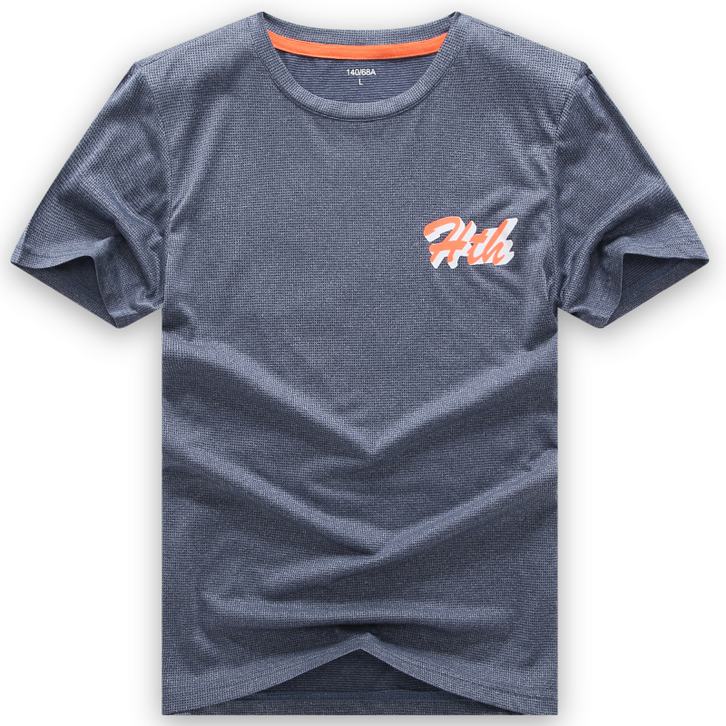 宝蓝色 t103轻薄款 120视频介绍_男童短袖t恤夏季宽松运动速干衣中大