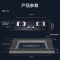 海尔(Haier)燃气灶JZT-Q2BE52(12T)台嵌两用式4.5KW宽频大火力方盘 智能熄火保护 天然气灶具双灶