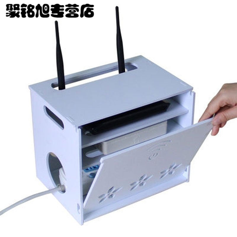 wifi收纳盒机顶盒路由器收纳盒安全透气电线插排插座多款多色多功能家用生活日用家庭整理用具