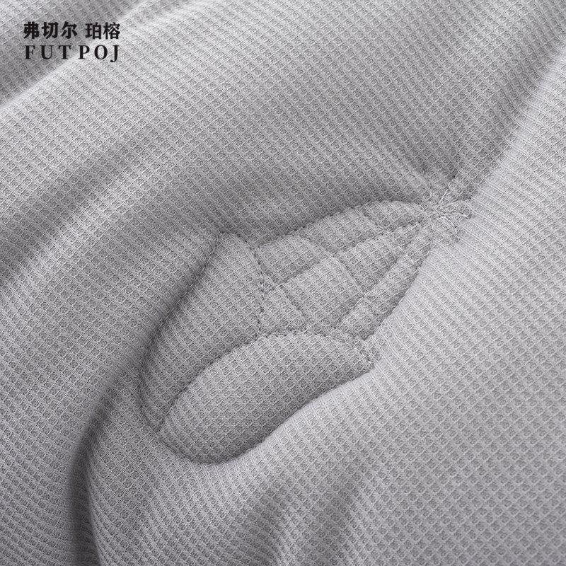 弗切尔珀榕 针织华夫格玉米纤维夏被 雾灰高清大图