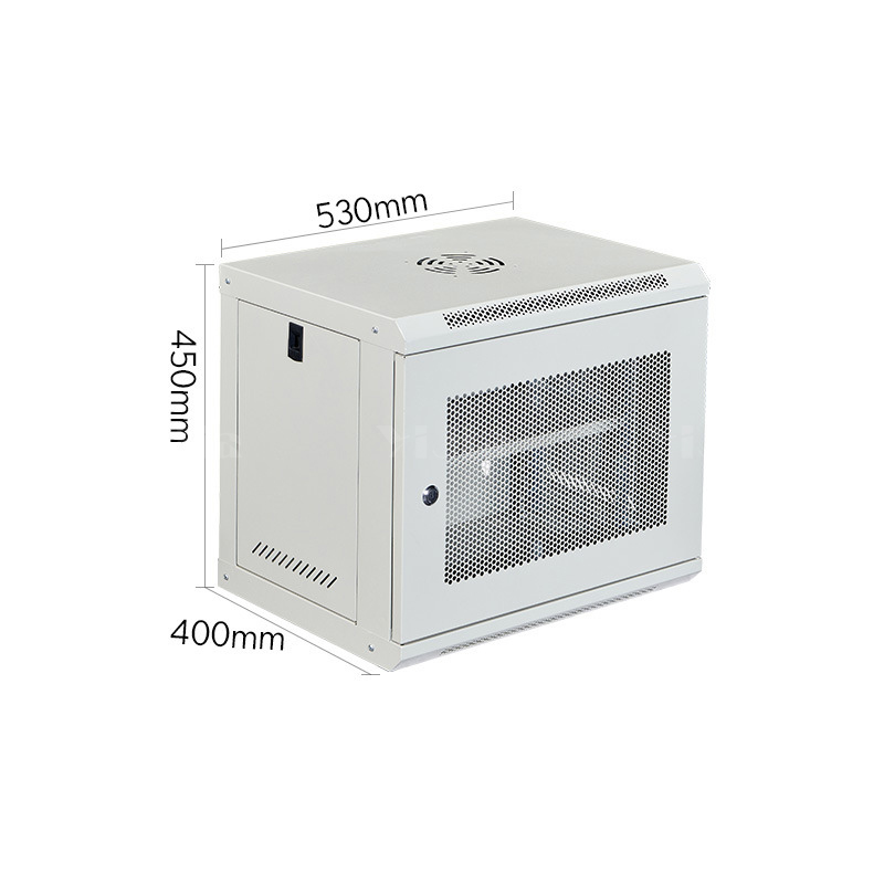 翌嘉 YJ5011647壁挂网络机柜网线理线柜 9u网门白色高清大图