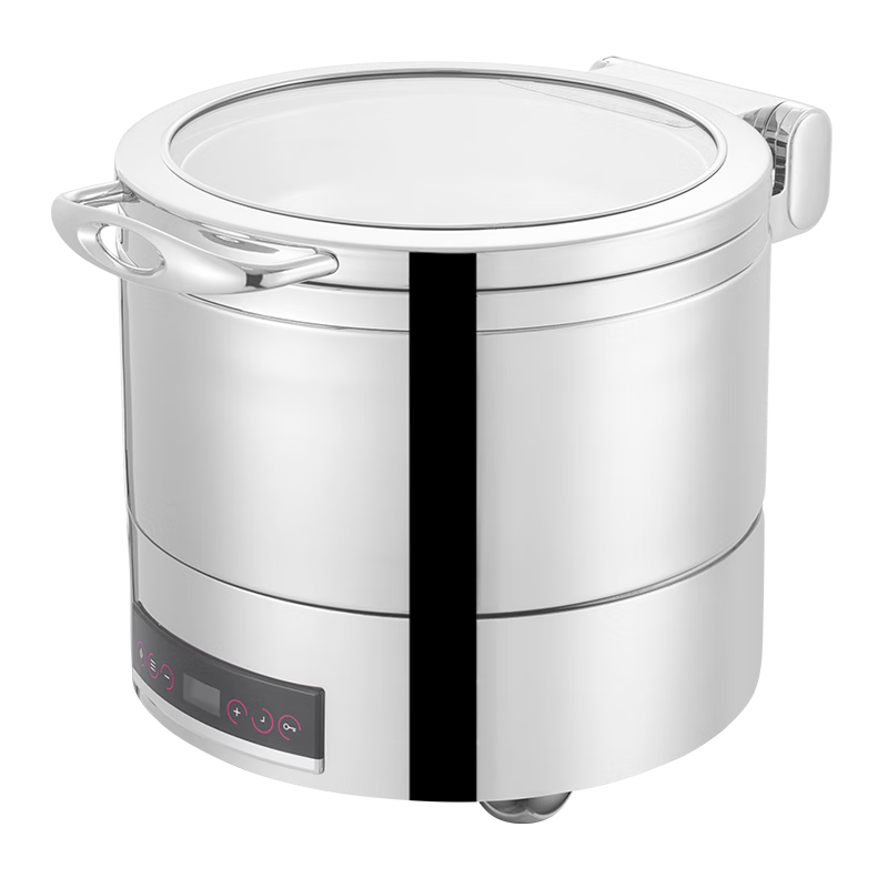 新力士大视窗智能温控电加热900W保温自助餐矮汤炉W20-2802T+W07-28017B