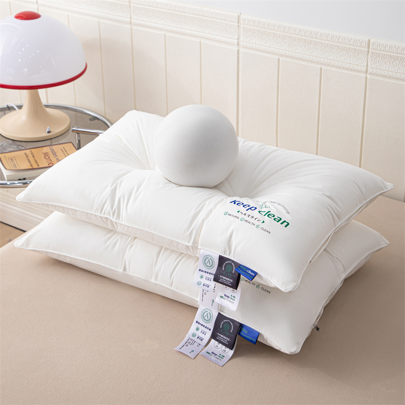 洁丽雅枕头护颈椎助睡眠学生宿舍成人家用酒店男一对枕芯专用