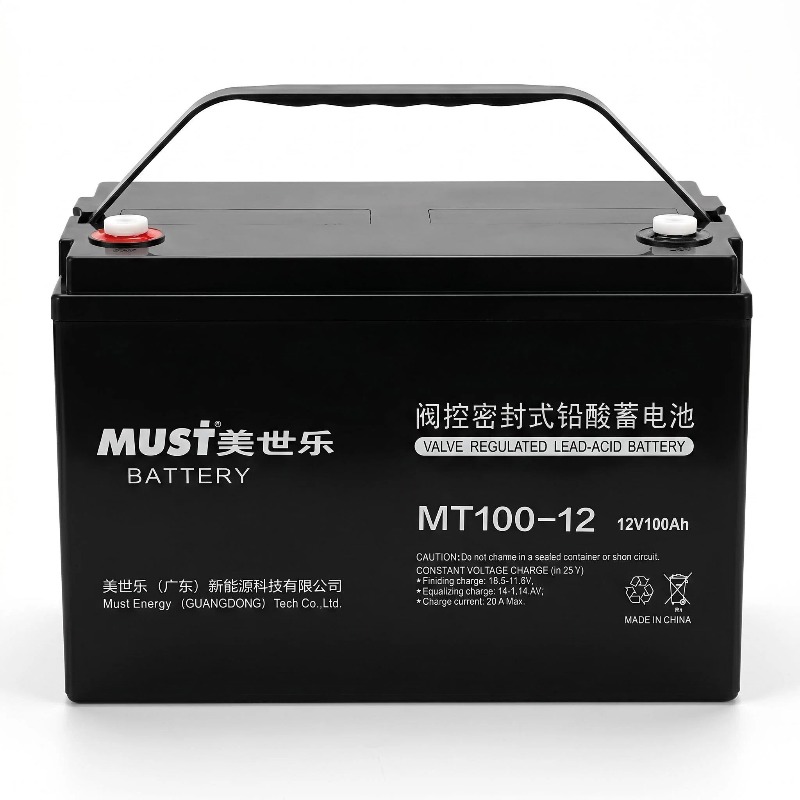 美世乐MUST高性能阀控式密封铅酸蓄电池12V100Ah 不间断电源UPS专用持久耐用稳定供电高清大图