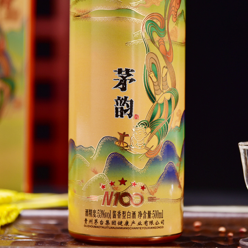 贵州茅台集团 茅韵N100 53度酱香型白酒礼盒 500ml*1瓶装