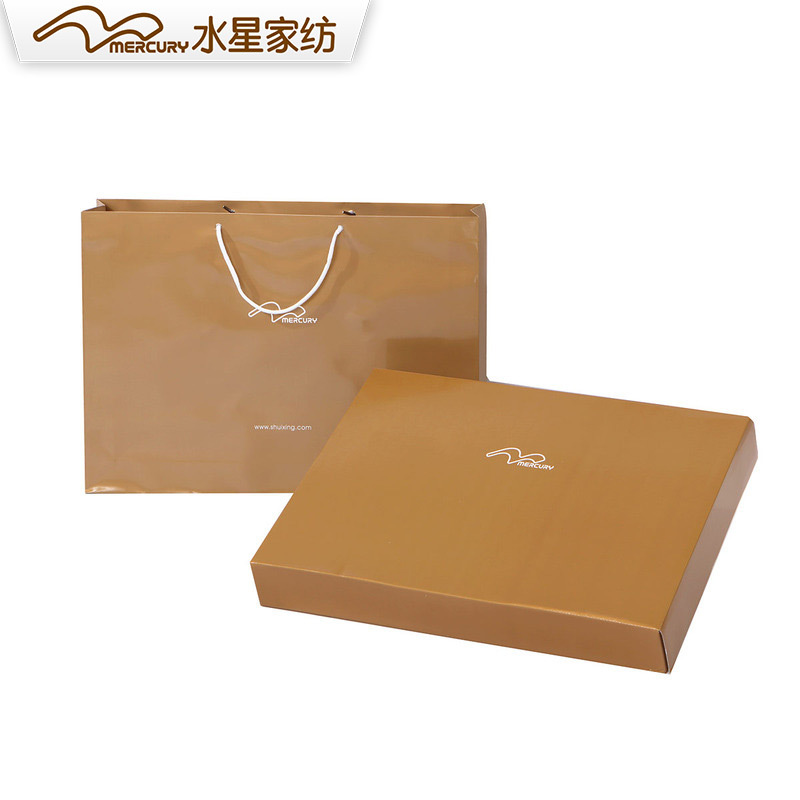 水星(MERCURY)家纺 长绒棉贡缎活性印花四件套 梵欧妮
