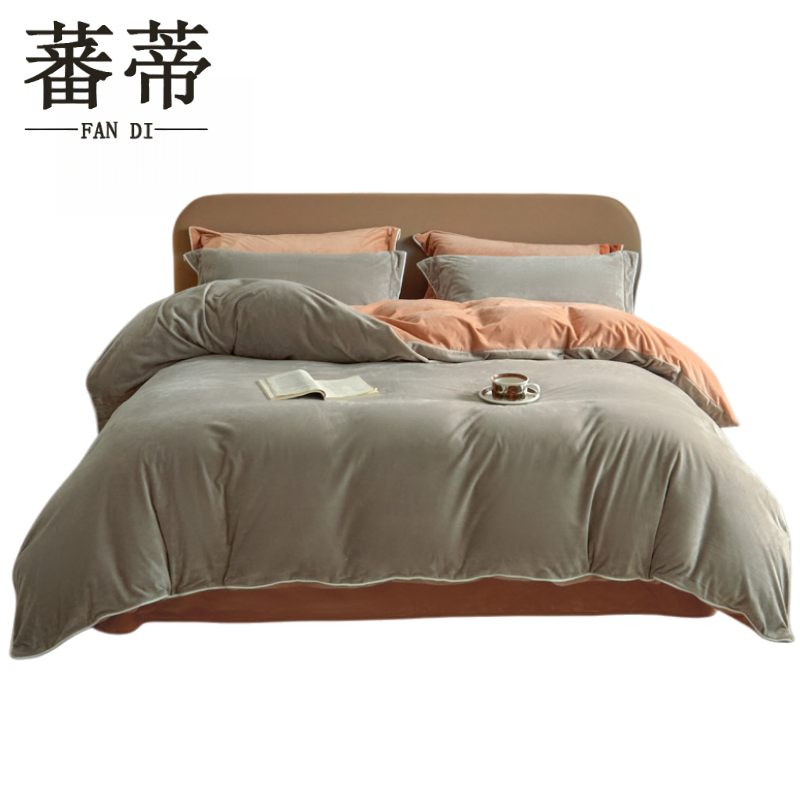 蕃蒂德芙绒四件套高清大图