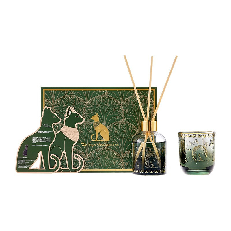 大英博物馆盖亚安德森猫系列夏至香薰蜡烛24节气精美礼盒天然香料放松身心