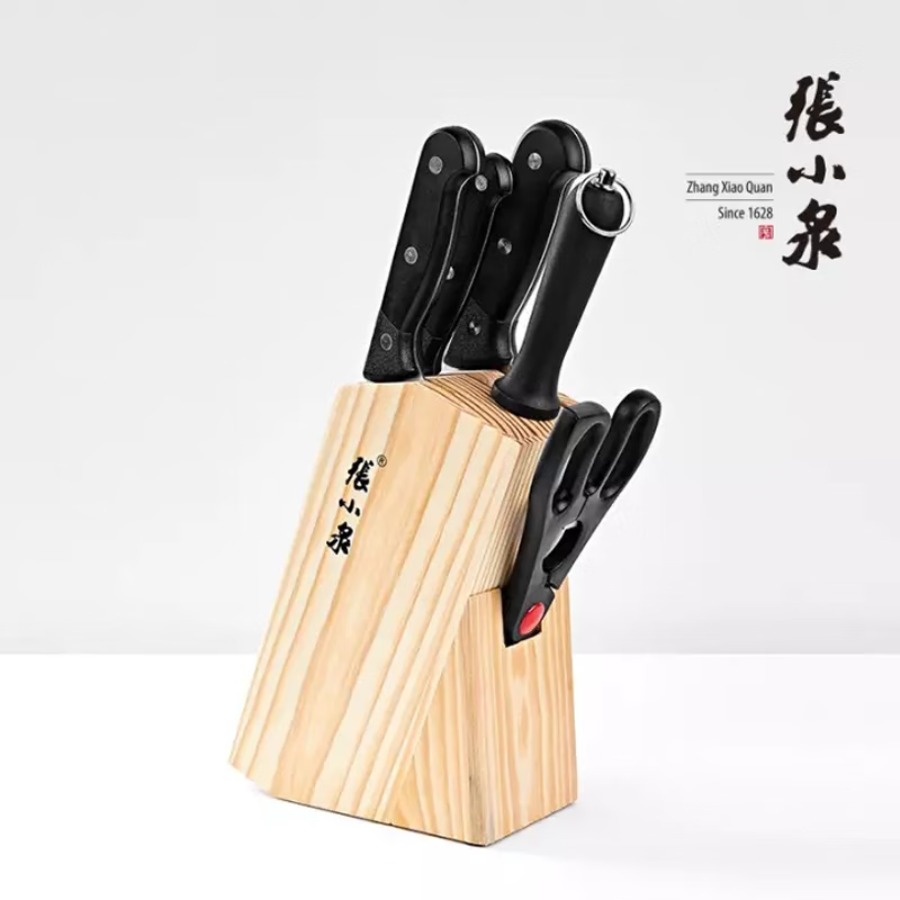 张小泉简艺系列套装刀具六件套不锈钢刀具切片刀小厨刀水果刀 D30810100简艺系列套装刀具 6件套