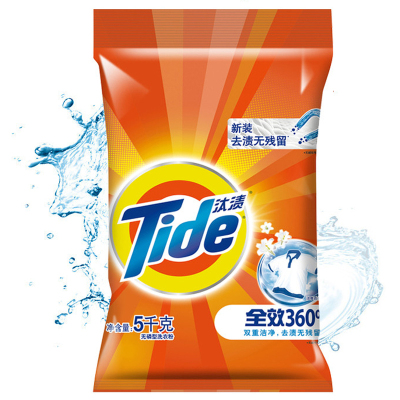 汰渍全效360度洗衣粉5kg 机洗手洗 去渍无残留