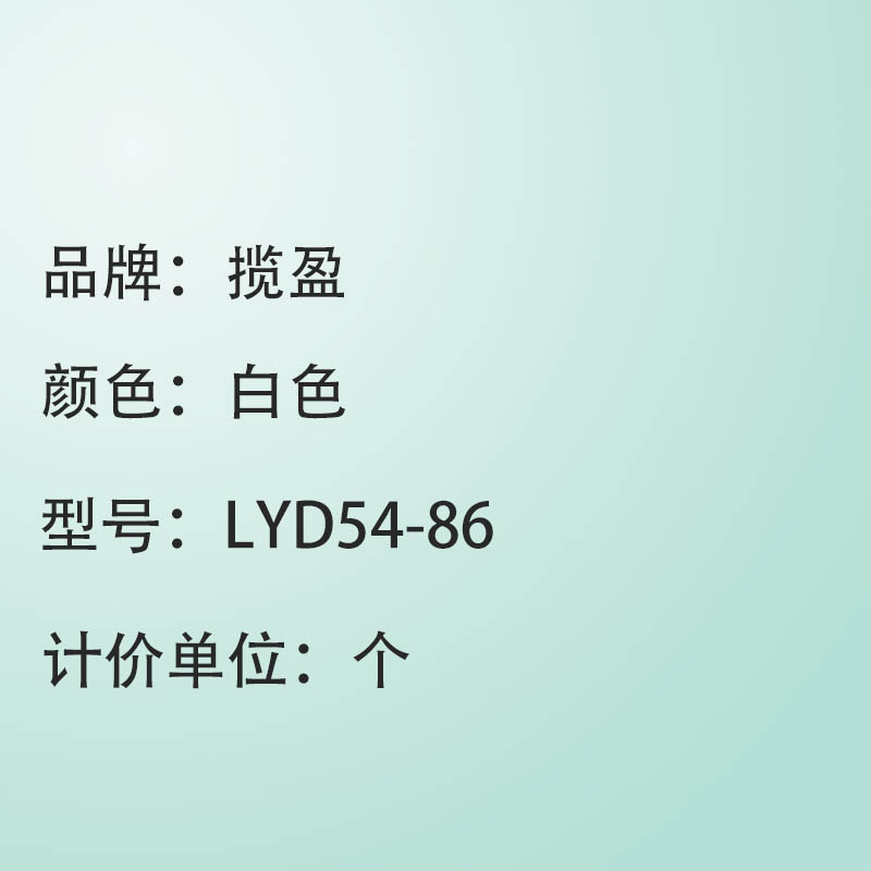 揽盈 LYD54-86 54mm*86mm PVC标签(计价单位:个)白色高清大图