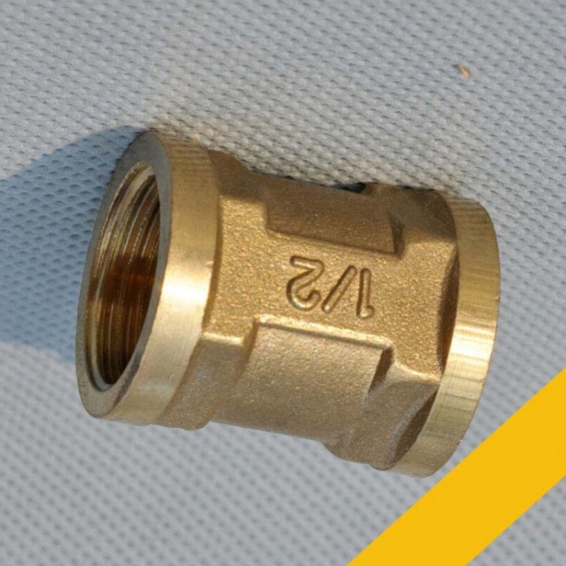 内牙直通 全铜内丝直接 内丝直接铜管箍 铜管古 水暖配件铜接头 力高