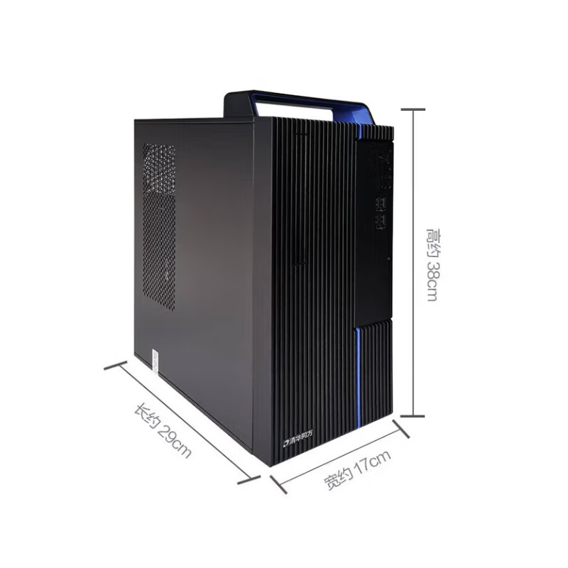 清华同方超翔H880-F64海光3350/32G/512G+2T/2G独显/15L机箱//国产操作系统/单主机(台)