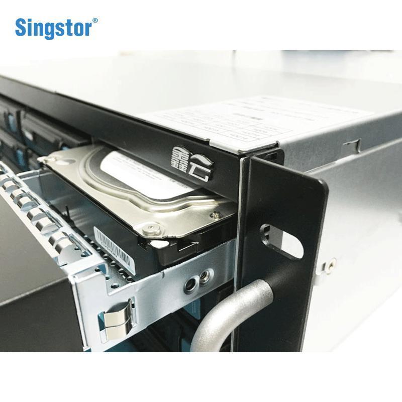 鑫云(Singstor)SS300P-16R真人秀制作磁盘阵列 4K剪辑光纤NAS中央共享存储 裸机+128TB