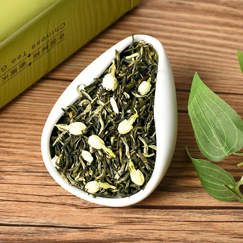 茉莉花茶 茶叶 2019新茶茉莉花茶叶茉莉花茶袋装罐装250g500g125g 500克铁罐装送手提袋